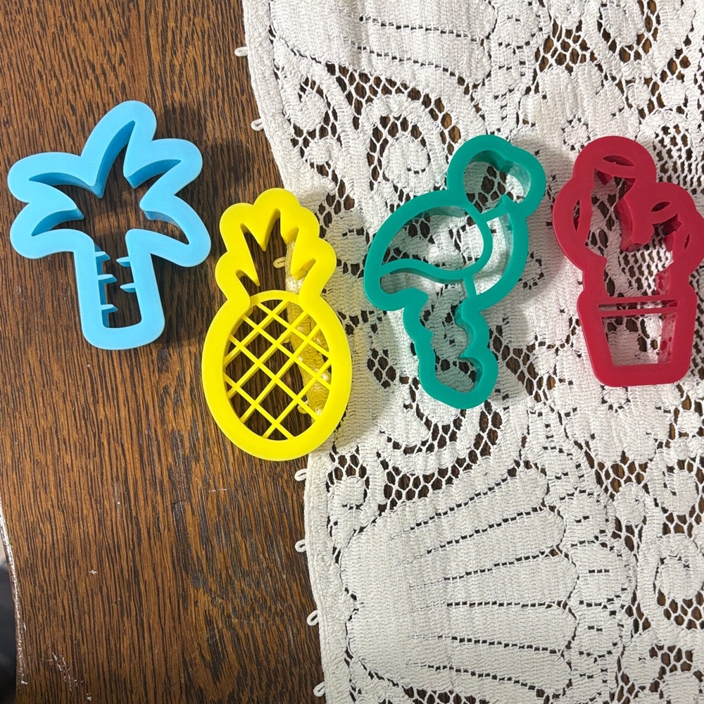 Set of 4 Tropical Cookie Cutters